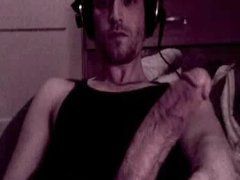 Huge White Cock Masturbation on Web Cam